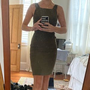Super Cute olive green Reformation dress sz 6